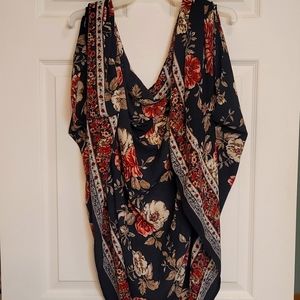 First Light Shawl, light weight and beautiful colors!